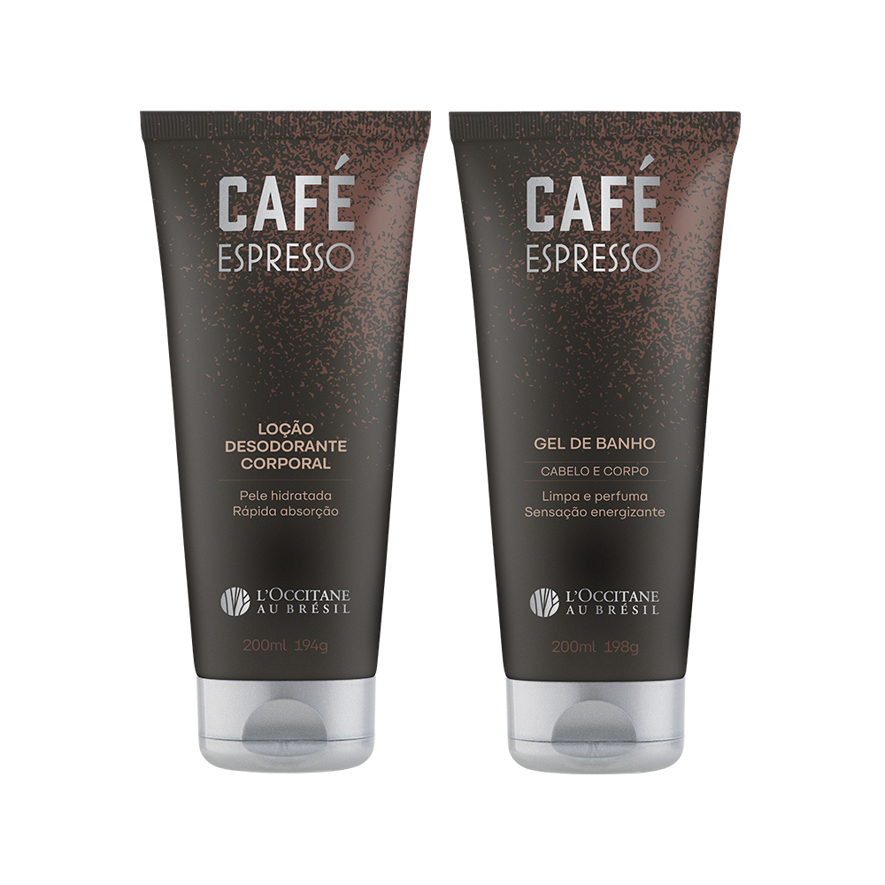 Combo Gel de Banho e Loção Corporal Café Espresso