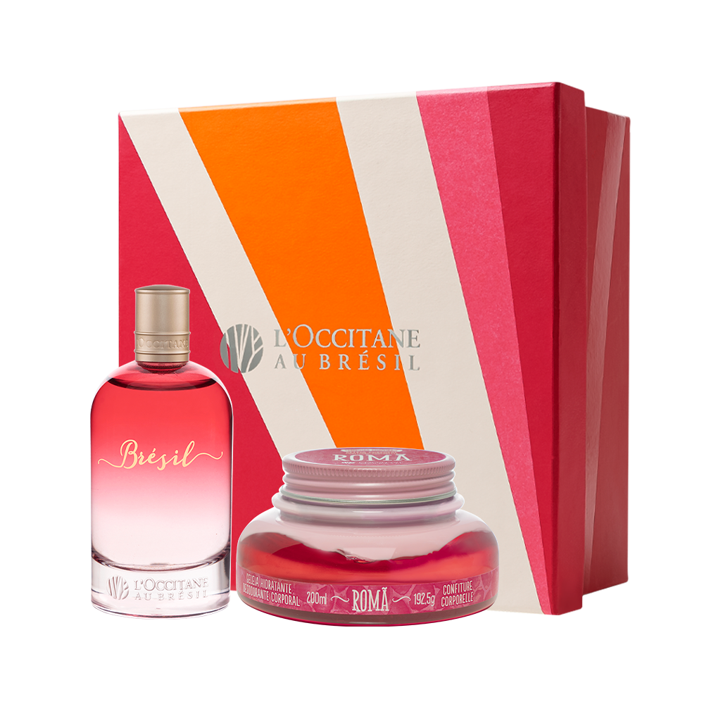 Presente Deo Colônia Brésil e Geleia Hidratante Romã