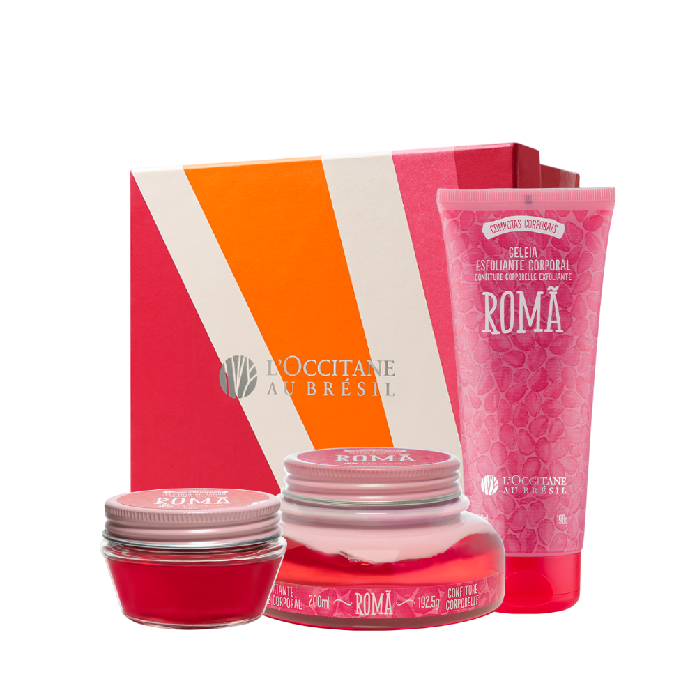 Presente Banho Romã: Esfoliante e Hidratação