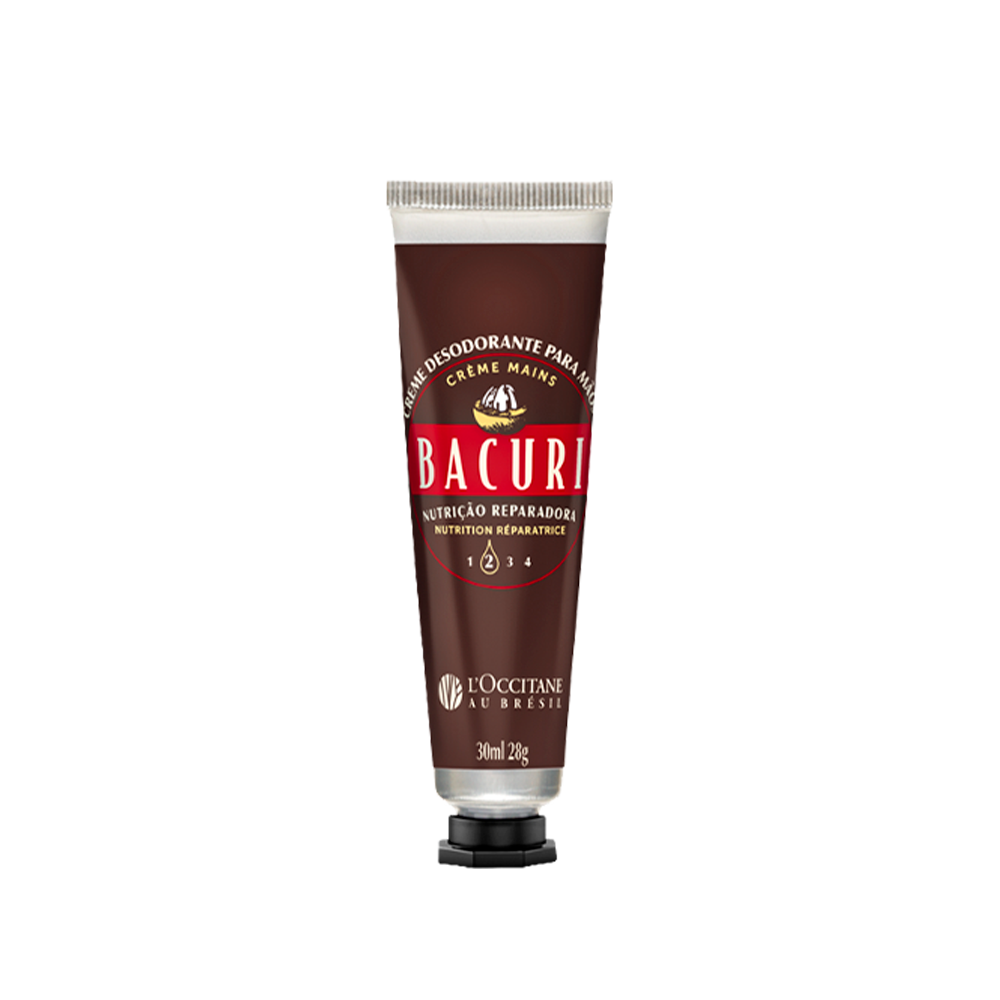 Vista 2 Creme Desodorante de Mãos Bacuri 30ml L'Occitane au Bresil L'Occitane au Bresil