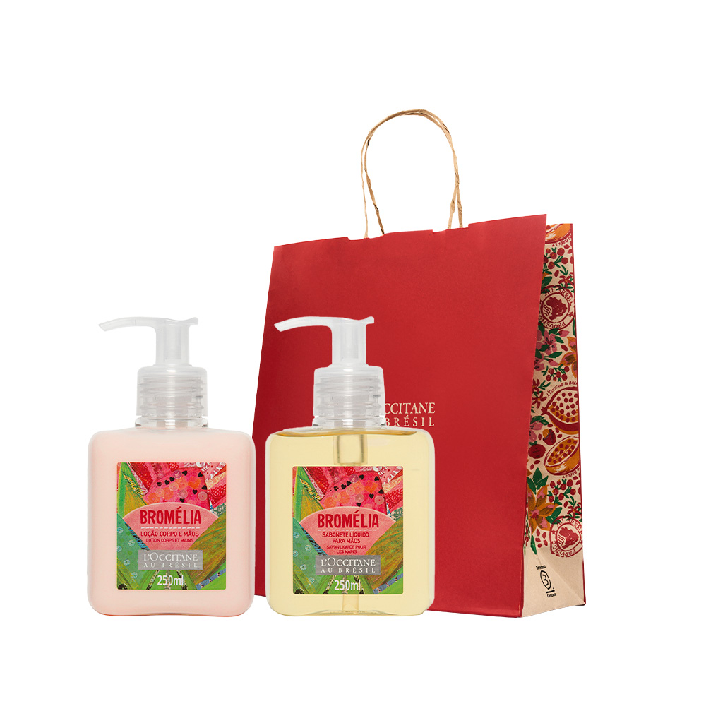 Presente Sabonete e Loção Bromélia