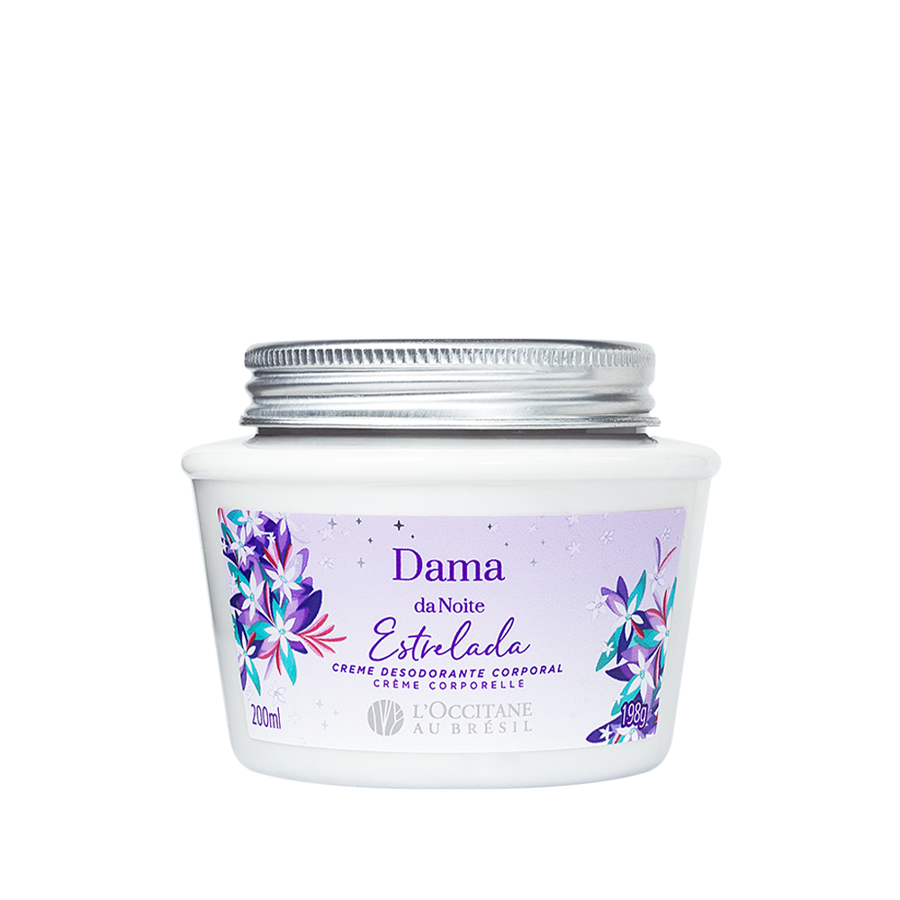 Vista 2 Creme Desodorante Corporal Dama da Noite Estrelada 200ml