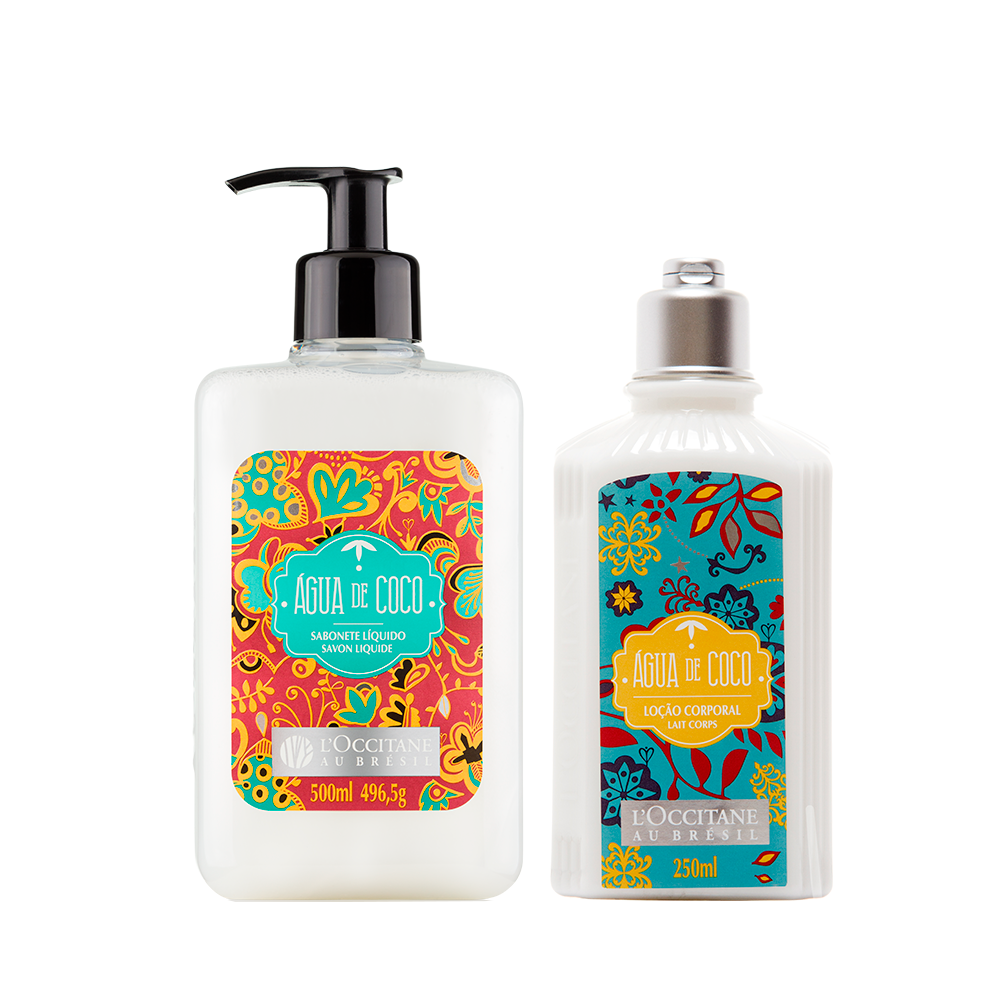 Sabonete Líquido e Loção Água de Coco
