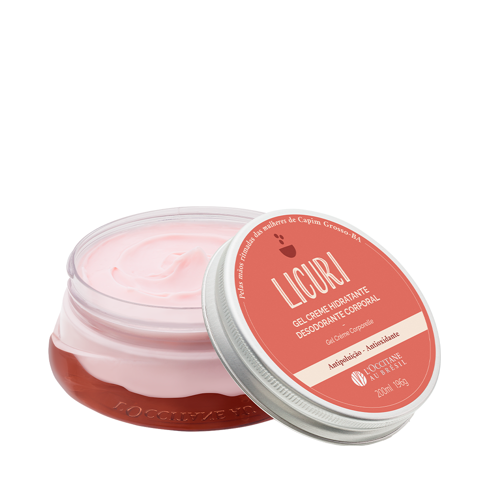 Gel Creme Hidratante Desodorante Corporal Licuri 200ml